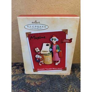 Hallmark Keepsake 2004 'Maxine Crabby Mall-iday' Talking Ornament- NIB